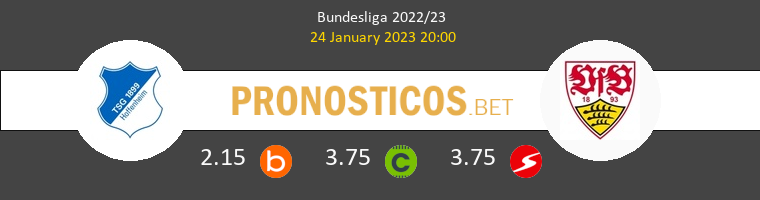 Hoffenheim vs Stuttgart Pronostico (24 Ene 2023) 1
