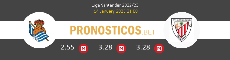 Real Sociedad vs Athletic Pronostico (14 Ene 2023) 1