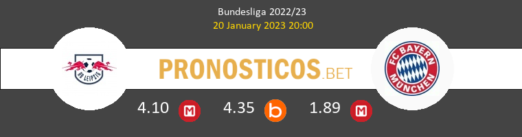 Red Bull Leipzig vs Bayern Munchen Pronostico (20 Ene 2023) 1