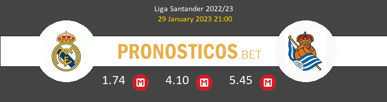 Real Madrid vs Real Sociedad Pronostico (29 Ene 2023) 1