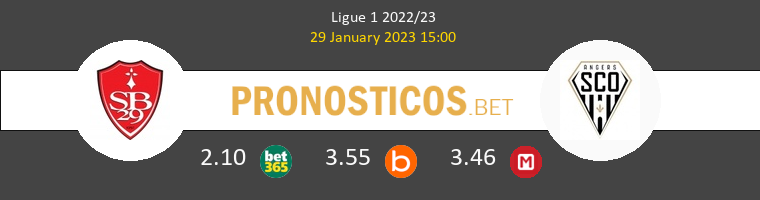 Stade Brestois vs Angers SCO Pronostico (29 Ene 2023) 1