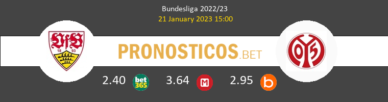 Stuttgart vs Mainz 05 Pronostico (21 Ene 2023) 1