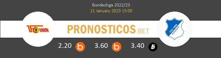 Union Berlin vs Hoffenheim Pronostico (21 Ene 2023) 1