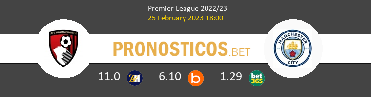 AFC Bournemouth vs Manchester City Pronostico (25 Feb 2023) 1