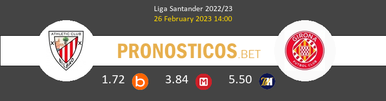 Athletic de Bilbao vs Girona Pronostico (26 Feb 2023) 1