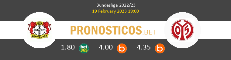 Bayer Leverkusen vs Mainz 05 Pronostico (19 Feb 2023) 1