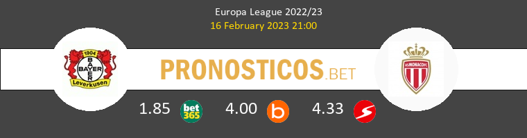 Bayer Leverkusen vs Monaco Pronostico (16 Feb 2023) 1