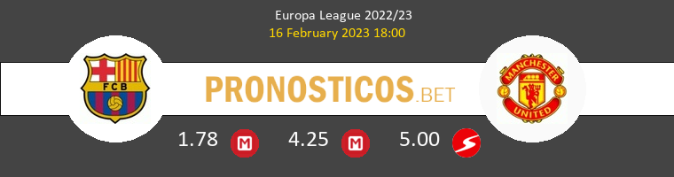 Barcelona vs Manchester United Pronostico (16 Feb 2023) 1