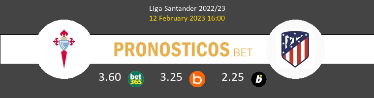 Celta vs Atlético de Madrid Pronostico (12 Feb 2023) 1