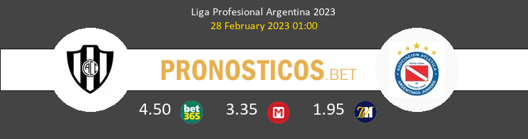 Central Córdoba SdE vs Argentinos Juniors Pronostico (28 Feb 2023) 1