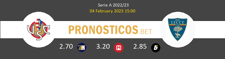 Cremonese vs Lecce Pronostico (4 Feb 2023) 1