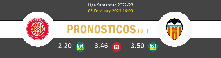 Girona vs Valencia Pronostico (5 Feb 2023) 1