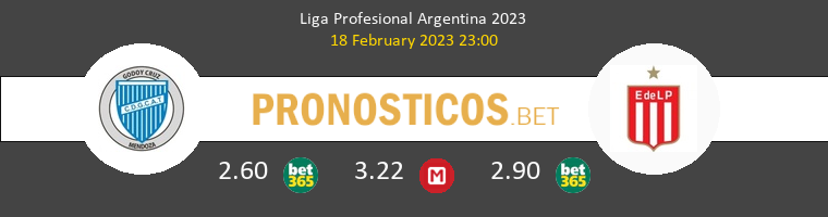 Godoy Cruz vs Estudiantes La Plata Pronostico (18 Feb 2023) 1