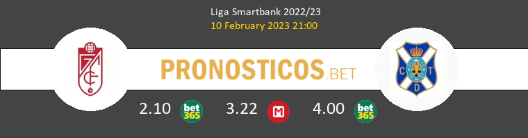 Granada vs Tenerife Pronostico (10 Feb 2023) 1