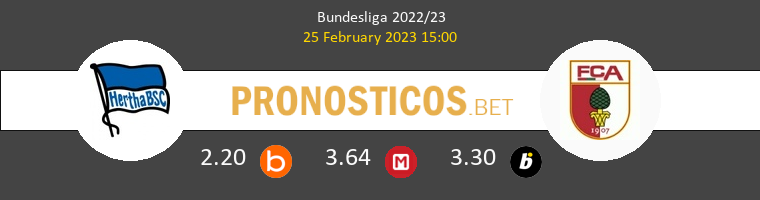 Hertha Berlin vs FC Augsburgo Pronostico (25 Feb 2023) 1
