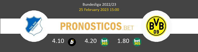 Hoffenheim vs Borussia Dortmund Pronostico (25 Feb 2023) 1