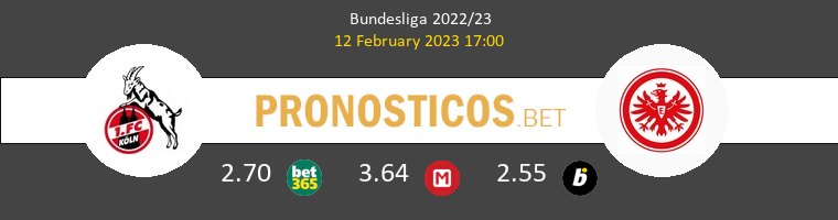 Koln vs Eintracht Frankfurt Pronostico (12 Feb 2023) 1