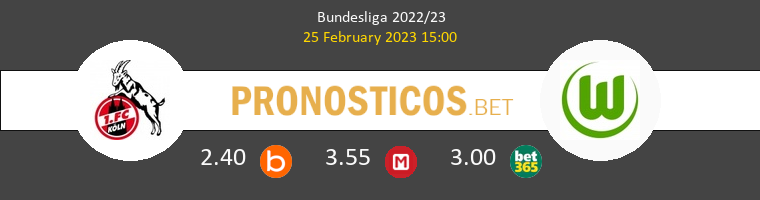 Koln vs Wolfsburgo Pronostico (25 Feb 2023) 1