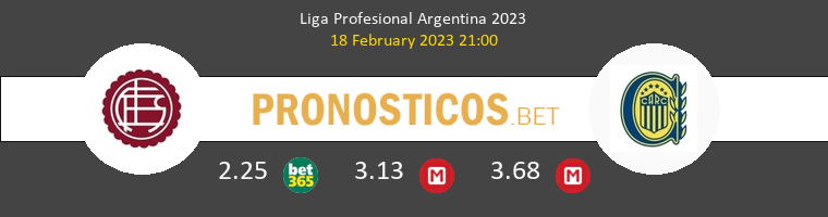 Lanús vs Rosario Central Pronostico (18 Feb 2023) 1