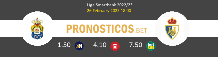 Las Palmas vs Ponferradina Pronostico (26 Feb 2023) 1