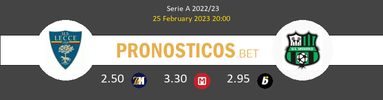 Lecce vs Sassuolo Pronostico (25 Feb 2023) 1