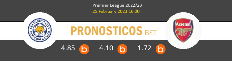 Leicester vs Arsenal Pronostico (25 Feb 2023) 1