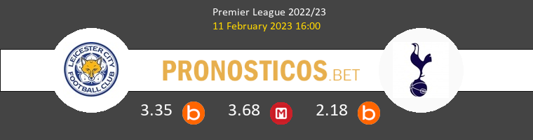 Leicester vs Tottenham Hotspur Pronostico (11 Feb 2023) 1