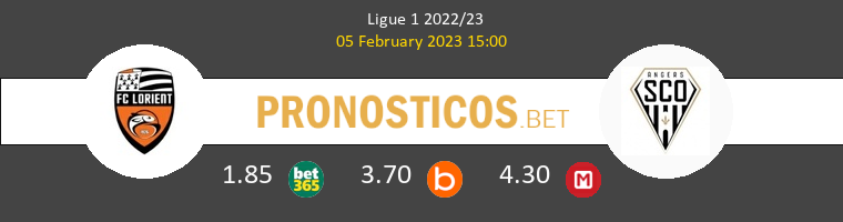 Lorient vs Angers SCO Pronostico (5 Feb 2023) 1
