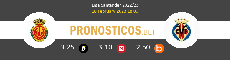 Mallorca vs Villarreal Pronostico (18 Feb 2023) 1