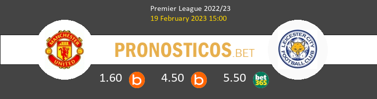 Manchester United vs Leicester Pronostico (19 Feb 2023) 1