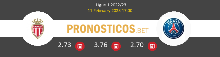 Monaco vs Paris Saint Germain Pronostico (11 Feb 2023) 1