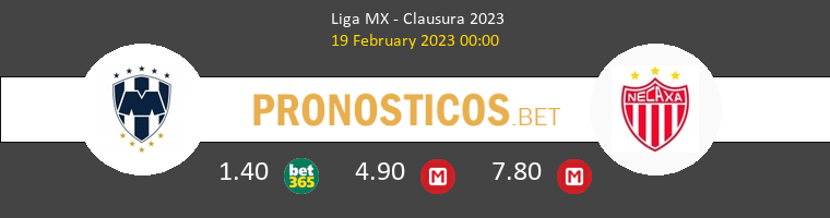 Monterrey vs Necaxa Pronostico (19 Feb 2023) 1
