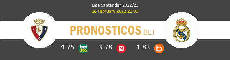 Osasuna vs Real Madrid Pronostico (18 Feb 2023) 1