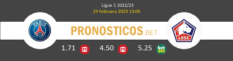 PSG vs Lille Pronostico (19 Feb 2023) 1