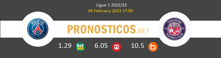 Paris Saint Germain vs Toulouse Pronostico (4 Feb 2023) 1