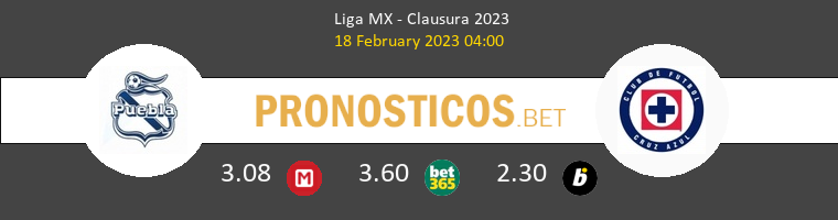 Puebla vs Cruz Azul Pronostico (18 Feb 2023) 1