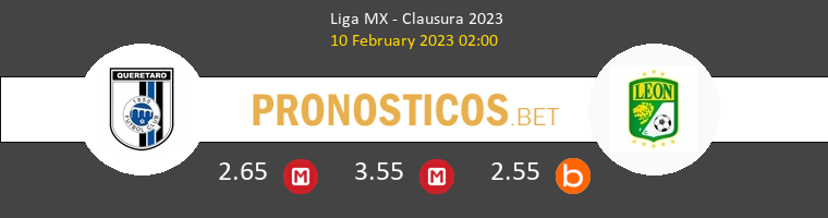 Querétaro vs León Pronostico (10 Feb 2023) 1