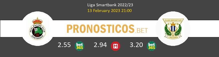 Racing de Santander vs Leganés Pronostico (13 Feb 2023) 1
