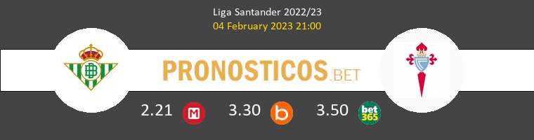 Real Betis vs Celta Pronostico (4 Feb 2023) 1