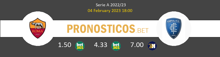Roma vs Empoli Pronostico (4 Feb 2023) 1