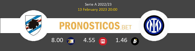 Sampdoria vs Inter Pronostico (13 Feb 2023) 1