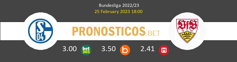 Schalke 04 vs Stuttgart Pronostico (25 Feb 2023) 1