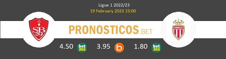 Stade Brestois vs Monaco Pronostico (19 Feb 2023) 1