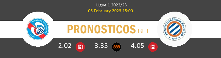Estrasburgo vs Montpellier Pronostico (5 Feb 2023) 1