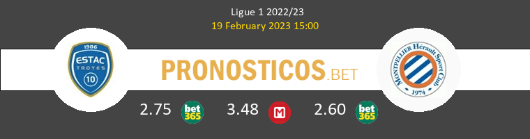 Troyes vs Montpellier Pronostico (19 Feb 2023) 1
