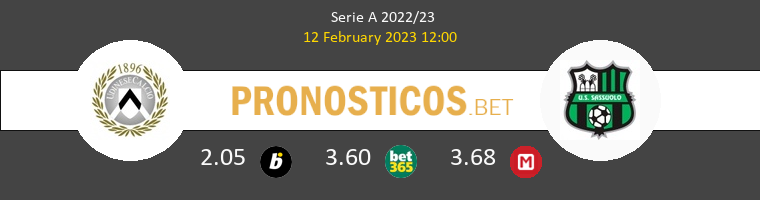 Udinese vs Sassuolo Pronostico (12 Feb 2023) 1