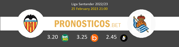 Valencia vs Real Sociedad Pronostico (25 Feb 2023) 1