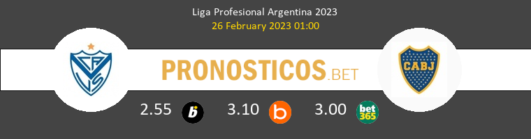 Vélez Sarsfield vs Boca Juniors Pronostico (26 Feb 2023) 1