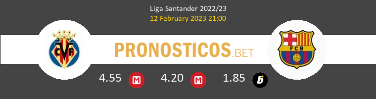 Villarreal vs Barcelona Pronostico (12 Feb 2023) 1