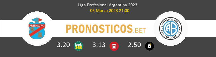 Arsenal de Sarandí vs Belgrano Pronostico (6 Mar 2023) 1